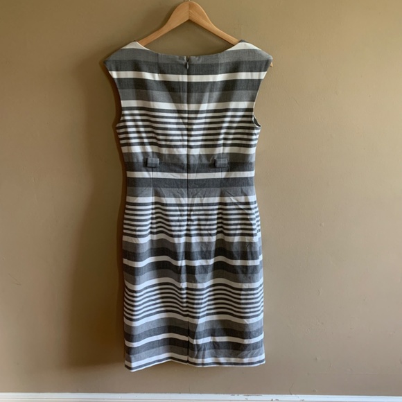 Calvin Klein Gray Striped Dress - Picture 4 of 8